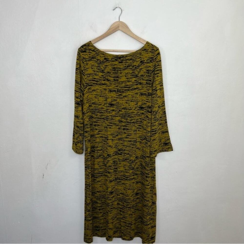 Bryn Walker Robbie Arborist Midi Maxi Jersey Stretch Knit Dress in Yellow Size M - Picture 3 of 15